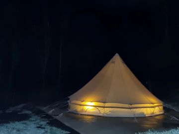 Bell tent exterior