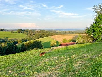 Pitches with lovely open views
