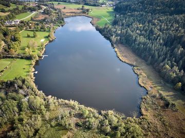 Hafnersee aerial view