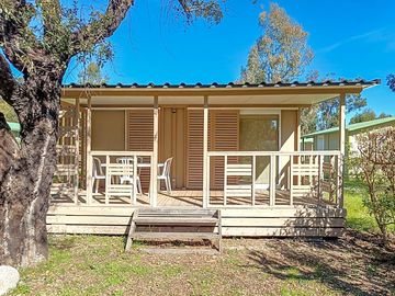 Cabin exterior with covered verandah