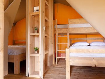 Safari tent interior
