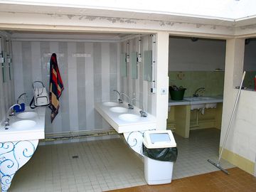 View of the modern toilet blocks