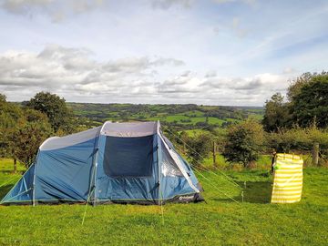 Pitch overlooking the valley! Idyllic