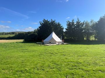 Exterior of the bell tent