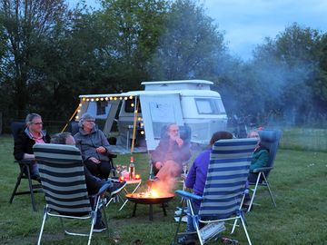 Connecting with each other at the campsite