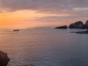 Sunset at combe martin