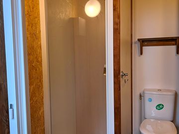 Private loo and shower for your pitch