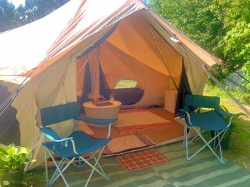 Bell tent exterior