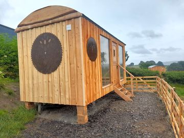 Shepherd's hut exterior