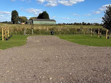 Fully serviced hard standing touring pitch