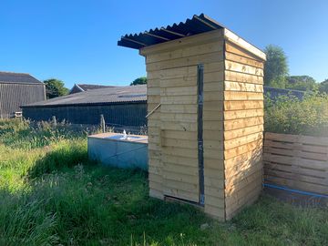 Sink and compost toilet