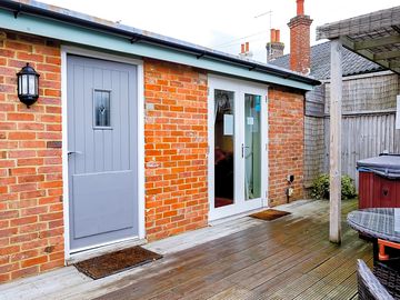 Entrance to the cottage