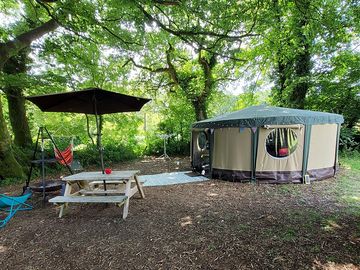 A quiet spit at the foot of the orchard overlooking the wildlife pond