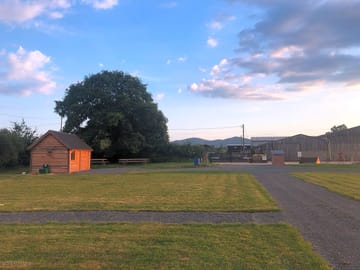 Farm location with views up to the Malvern Hills