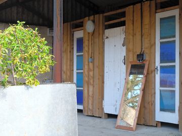 Toilet and shower block