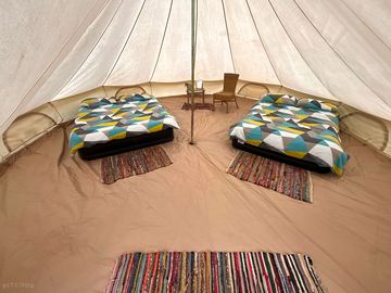 Bell tent interior