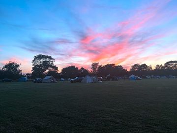 Sunset on site