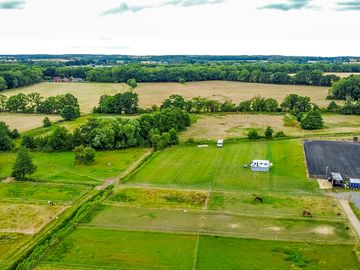 Ariel shot of site