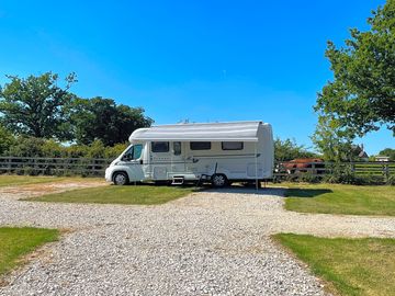 A caravan on site