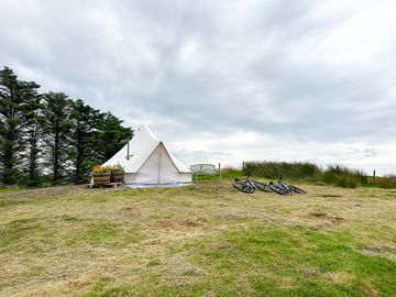 View of the bell tent