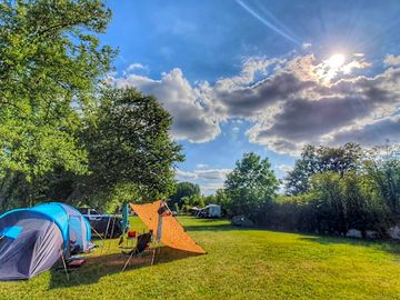 Pitches for tents or caravans