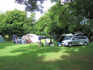 Set up in the rally field