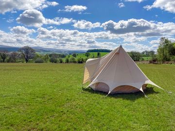 Amazing views from the bell tent