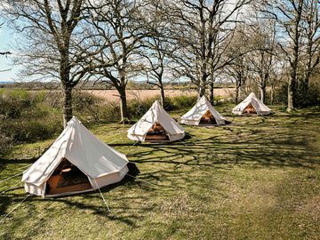 Bell tents onsite