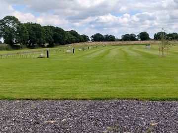 Pitches sheltered by trees