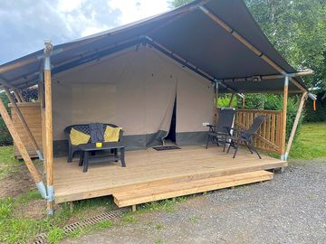 Exterior safari tent