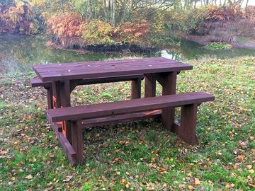 The picnic area in winter