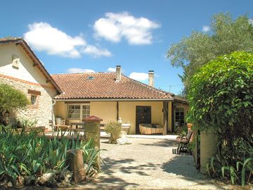 Entrance to the three-bedroom cottage