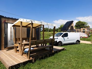 Emplacement avec sanitaire individuel privé