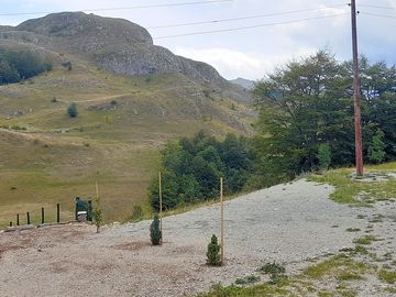 Camping pitch with a view