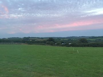 View across little meadow