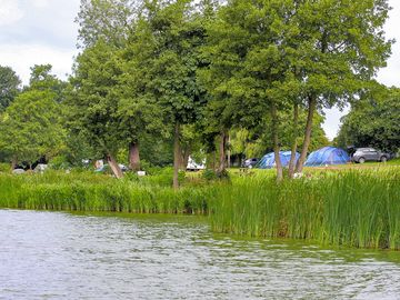 Pitches overlooking the lake