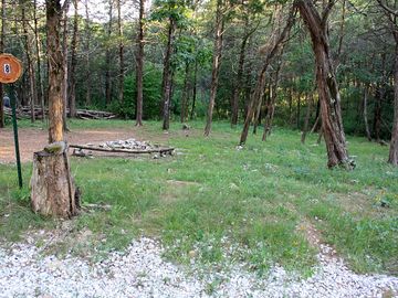 Set up in the woods