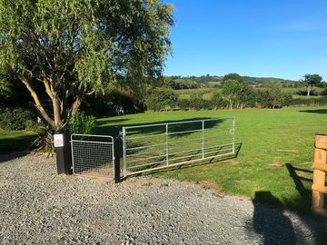 Entrance to the camping field