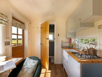 Interior with kitchen
