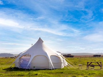 Bell tent exterior