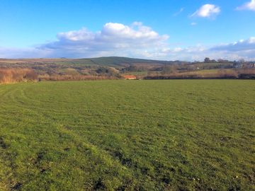 Looking east from the pitches