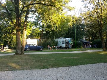 Tourer pitches divided by hedges