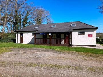 Toilet and shower block