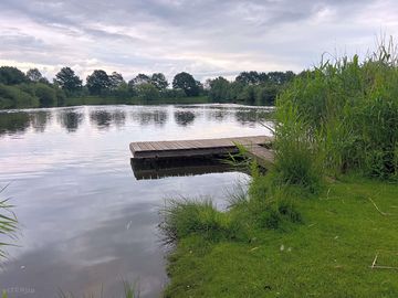 Jetty at the swimming lake