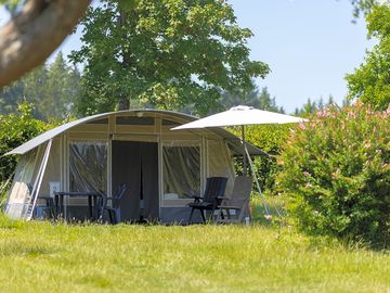 Lodge tent exterior