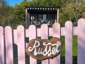 Through your own private gate - view of russet
