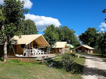 Exterior safari tent