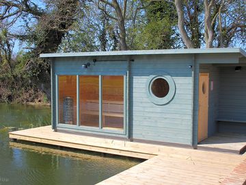 Sauna on the pond