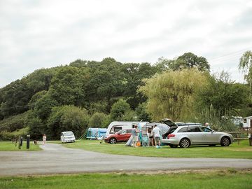 Spacious pitches throughout the site