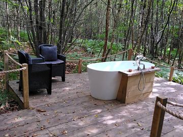 Bath in the woods